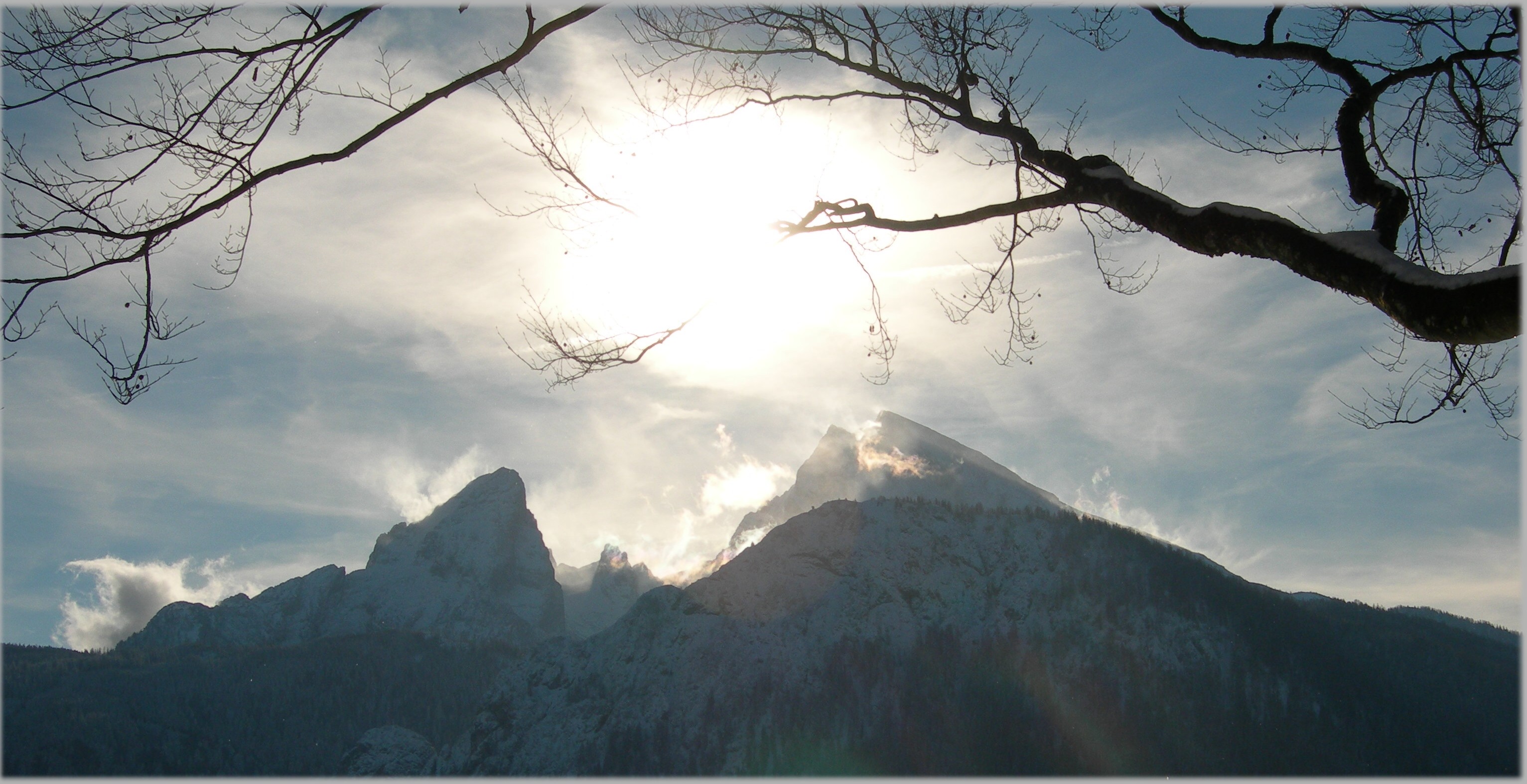 Berge - Watzmann Winter Sonne